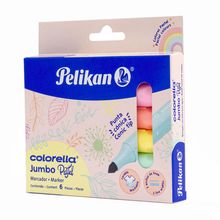 Marcadores Pelikan Jumbo Pastel 6 piezas