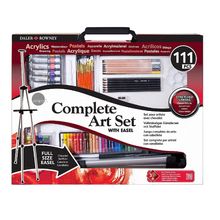 Set de Arte con Caballete de Aluminio Daler & Rowney 111 piezas