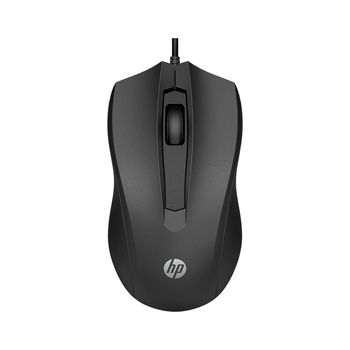 Mouse HP 100 Alámbrico Negro