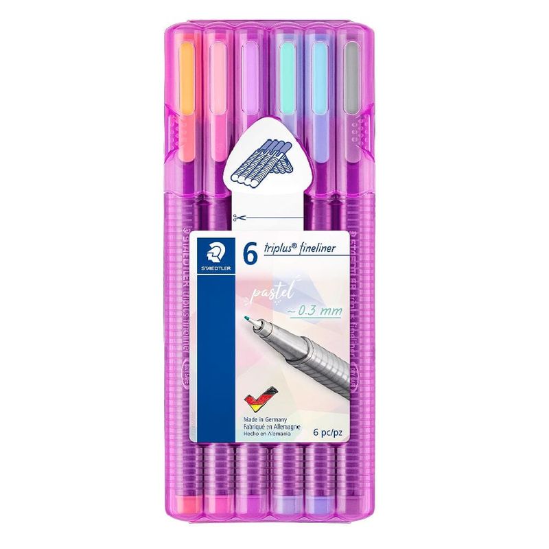 Rotuladores Staedtler Pastel 6pz, Rotuladores