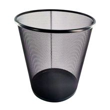 Bote de Basura Sigel Redondo Metal Negro 24 lts