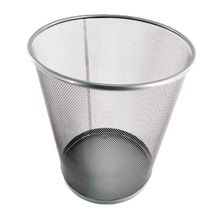 Bote de Basura Sigel Redondo Metal Gris 24 lts