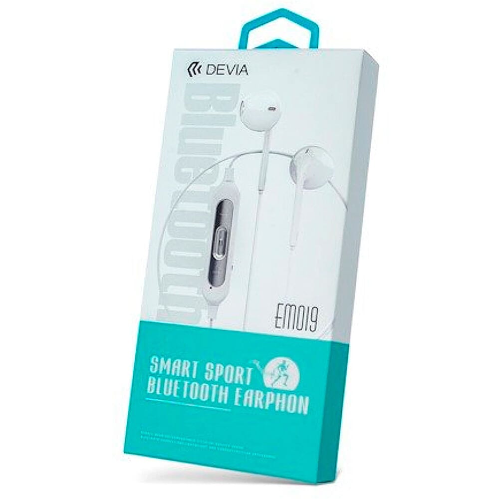 Smartek Auriculares Carga Inálambrica Bluetooth 6891 Blanco