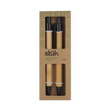 Boligrafo Bamboo Tinta Negra Stuk Ecológico 2 piezas