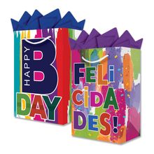 Bolsa de Regalo Cumpleaños Mediana 20x26 cm 1 pieza