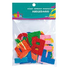 Letras de Foamy Dix Diamantado Multicolor Adhesivo 38 pzas