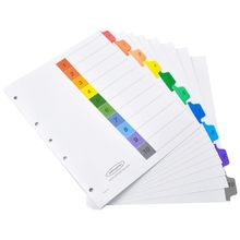 SEPARADOR NUMERADO COLOR 10DIV WJWJ