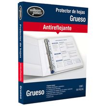 Protector de Hojas Wilson Jones Antireflejate Grueso 100 piezas