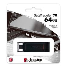 Memoria USB-C Kingston DataTraveler 70 64GB 3.2 Negro