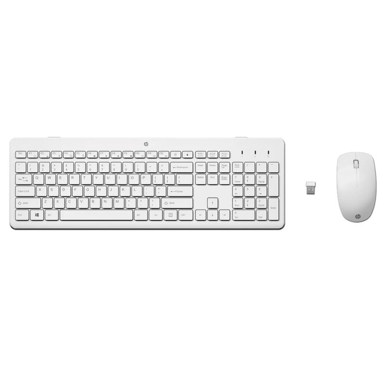 Combo Teclado y Mouse HP 230 Inalámbrico Blanco