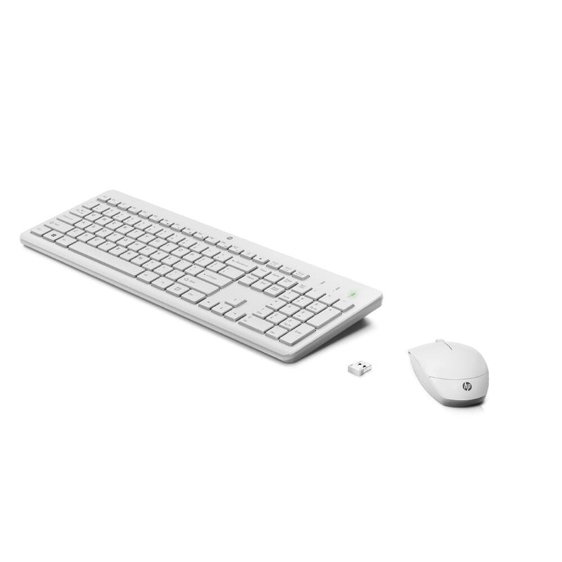 Combo Teclado y Mouse HP 230 Inalámbrico Blanco