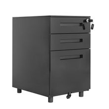 Archivero Stuk 3 Gavetas Negro