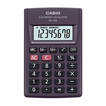 Calculadora Portatil CASIO HL-4A-S-MH 8 Digitos