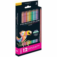 Lápices de Colores Prismacolor Junior Redondo Pastel 12 pzas