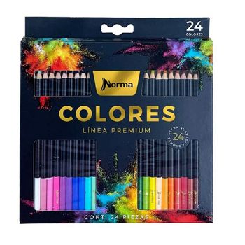 Lápices de Colores Norma Premium Redondo 24 pzas