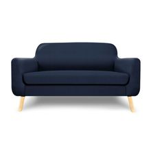 Sofá de 2 plazas Alterego Grimaldi Azul Marino