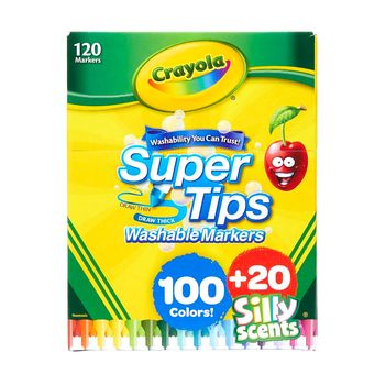 Plumones Crayola Super Tips Silly Scents 120 piezas