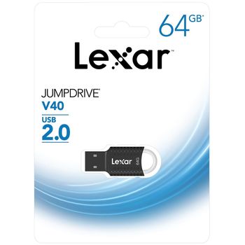 Memoria USB Lexar V40 64GB Negro