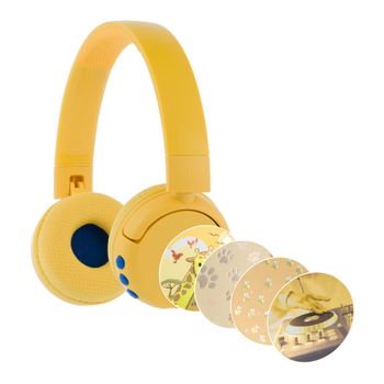 Audífonos On-Ear Buddyphones PopFun Inalámbricos Amarillo