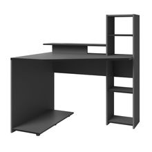 Escritorio Esquinero Alterego Set Up Gris Oscuro