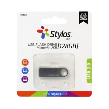 Memoria USB Stylos ST100 128GB 2.0 Metálica