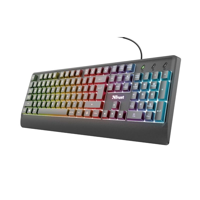 Teclado Gaming Trust Alámbrico Negro