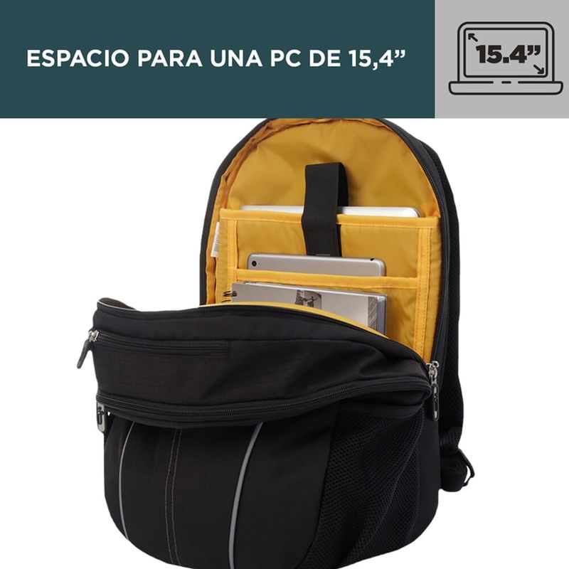 Mochila para Ipad y Laptop Cambri Negro Mochilas