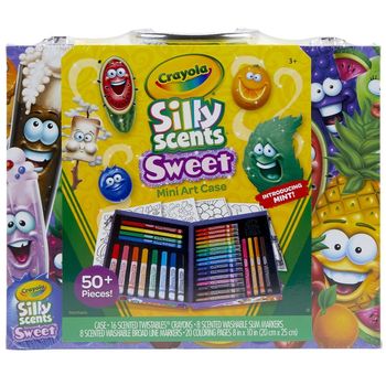 Set de Arte Crayola Silly Scents Sweet Portafolio 52 piezas