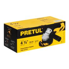 Esmeriladora Angular Pretul 4 1/2" 700W 11000 RPM 24035