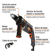 Rotomartillo Industrial Truper 1/2" 750W 15683
