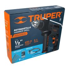 Rotomartillo Truper 1/2" 700W más 6 Brocas y Lentes de Seguridad 100292