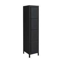 Locker Profesional Mobicube 4 Puertas Negro
