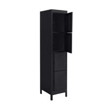 Locker Profesional Mobicube 4 Puertas Negro