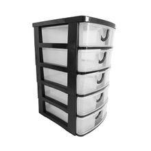 Mini Cajonera OfficeMax para Escritorio 5 Niveles Negro
