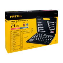 Juego de 71 Herramientas 1/4' y 3/8' Pretul