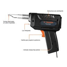 Cautín Tipo Pistola con 2 Temperaturas 140W Truper