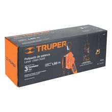 Polipasto de Palanca Truper de 3 ton