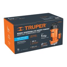 Bomba Sumergible Truper Hierro Fundido para Agua Limpia 1 HP