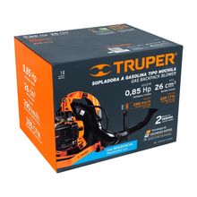 Sopladora con Motor a Gasolina Truper Tipo Mochila 26 cc