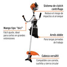 Desmalezadora a Gasolina Truper 63 cc 17' Mango Bici