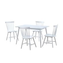 Mesa con 4 Sillas Alterego Unova Blanco