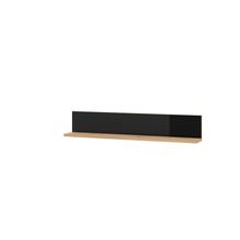Repisa Alterego Molise Negro con Madera