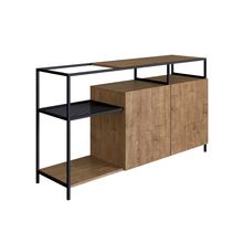 Buffete Bar Alterego Jack Negro con Madera
