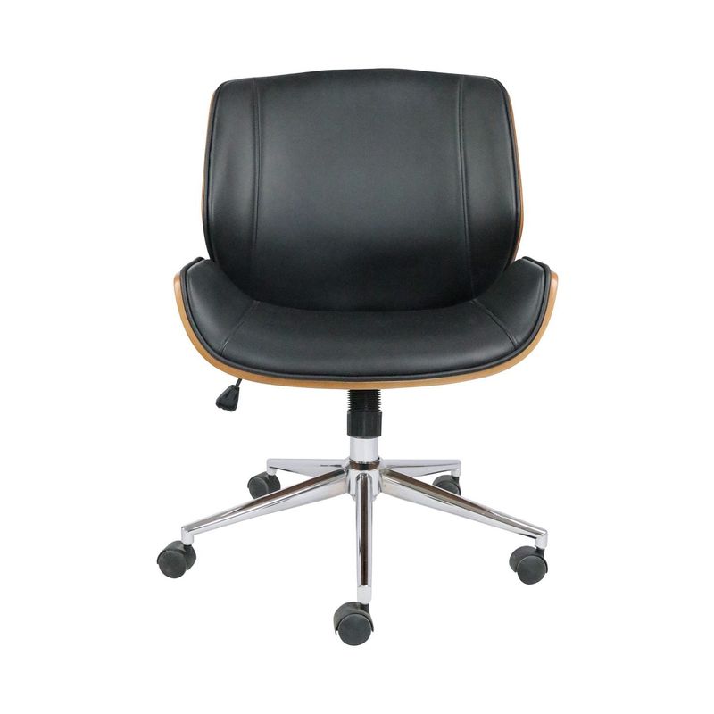 Silla De Oficina Pierce Nogal Con Negro | Muebles | OfficeMax