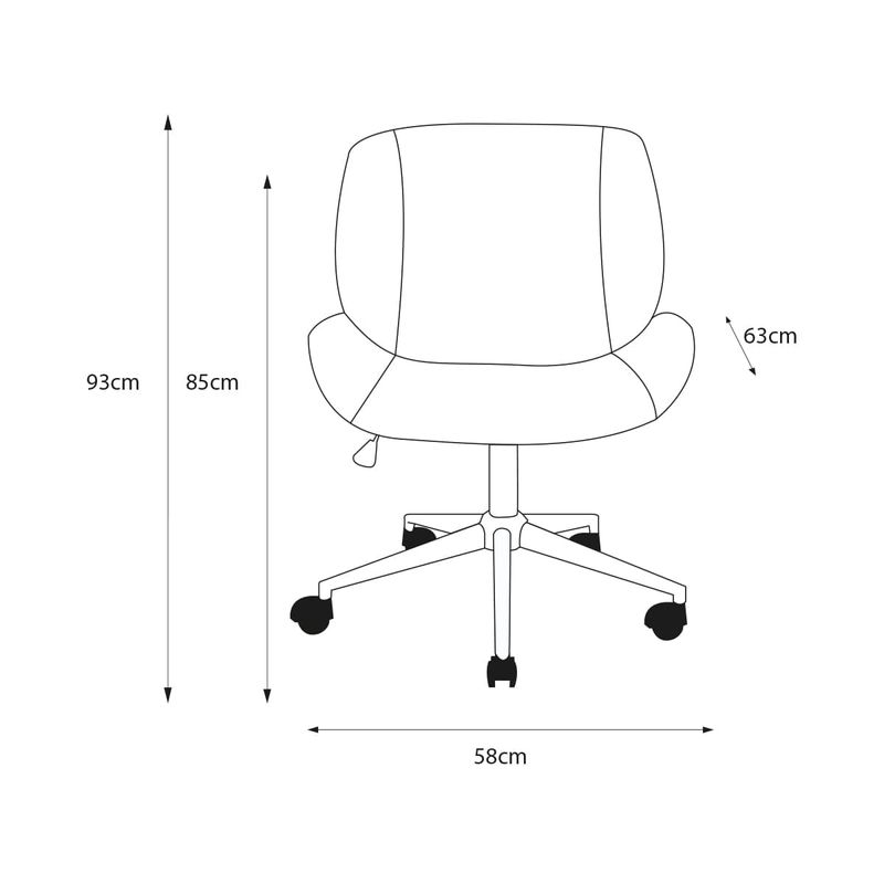 Silla De Oficina Pierce Nogal Con Negro | Muebles | OfficeMax