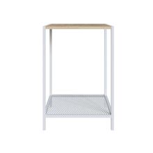 Mesa Lateral Alterego Ted Blanco con Madera