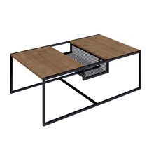 Mesa de Centro Alterego Noemi Negro con Madera