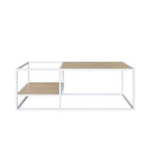 Mesa de Centro Alterego Emi Blanco con Madera