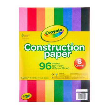 Papel Construcción Crayola Multicolor 96 hojas