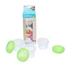 Juego de 3 Herméticos Redondos Lukko 140ml Varios Colores 1pza